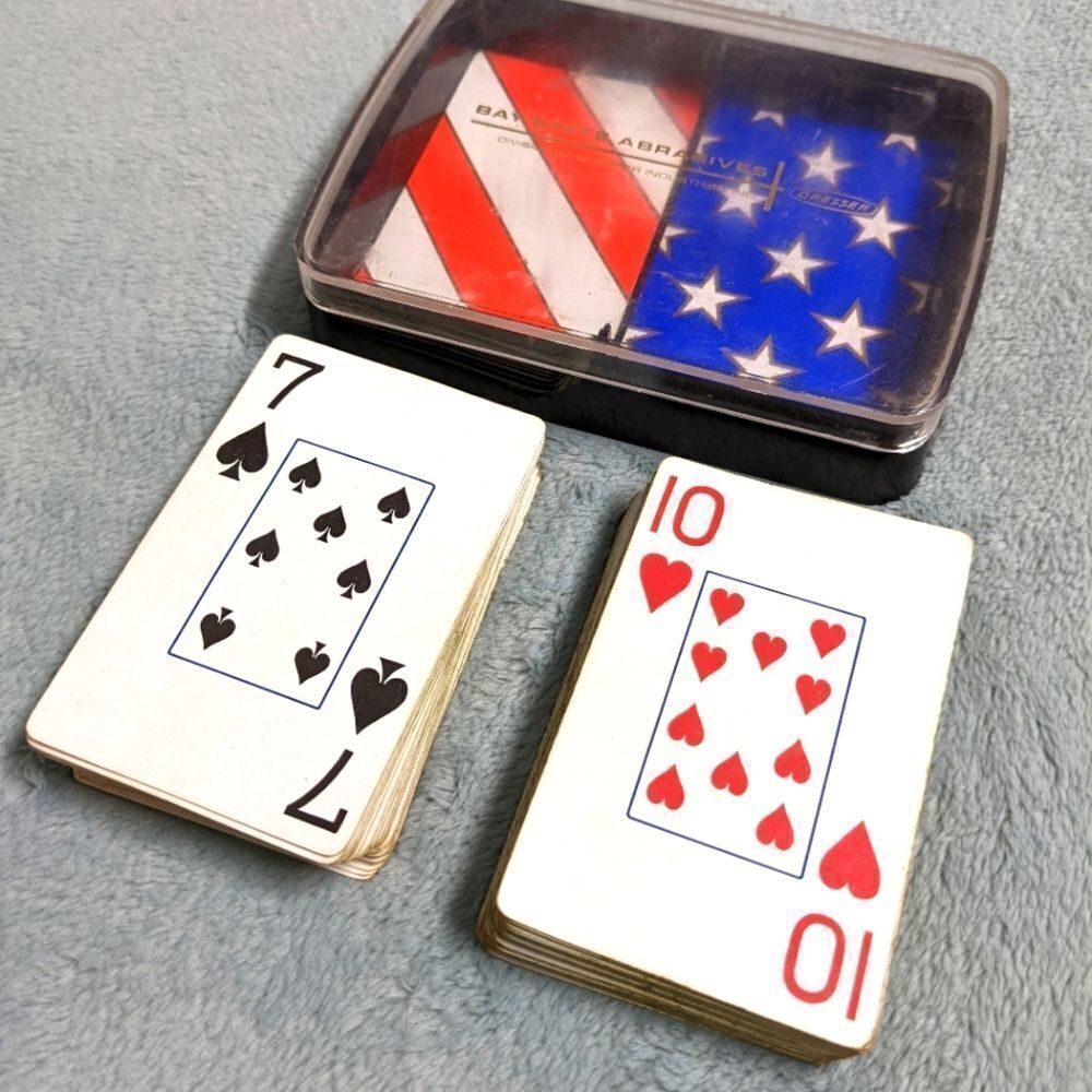 Vintage Stars & Stripes 2 Deck Bridge Cards w/ Case - Picture 4 of 6